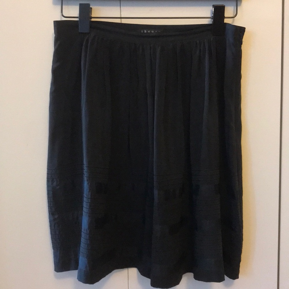 Theory silk skirt
